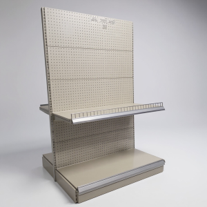 Добавъчен перфориран гондолен стелаж Super Strong Бял 165см