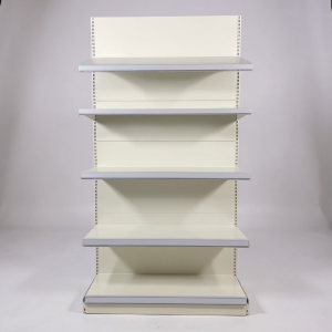 Добавъчен крайстенен стелаж за магазин Super Strong БЯЛ 195см