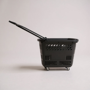 Пластмасова кошница за пазаруване с колела Super Strong 58/34/38см 35L